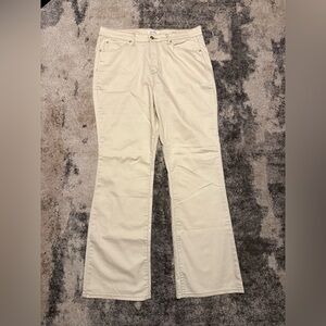 Soho High Rise Bootcut Pants in Cream